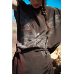 5-in-1 Tunic Brown Butterfly